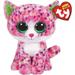 TY Beanie Boos - SOPHIE the Pink Cat (Glitter Eyes Regular Size 6 Plush) Bonus 1 Fun Chops