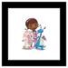 Gallery Pops Disney Doc McStuffins - Doc With Stuffy And Lambie Wall Art Black Framed Version 12 x 12