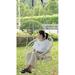 Round Hanging Hammock Cotton Rope Macrame Swing Chair for Indoor and Outdoor