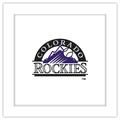 Gallery Pops MLB Colorado Rockies - Secondary Club Logo Wall Art White Framed Version 12 x 12