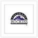 Gallery Pops MLB Colorado Rockies - Secondary Club Logo Wall Art White Framed Version 12 x 12
