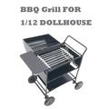 Wlylongift Christmas Black X Friday BBQ Grill Miniature Yard Garden 1/12 Dollhouse Barbecue Picnic Grill Oven Black