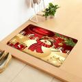 KIHOUT Clearance Christmas Door Mat Kitchen Rugs and Mats Non Skid Washable Bathroom Rugs Low Pile Soft Front Door Rugs for Entryway Indoor Home Decor for Bedroom Living Room Xmas Decorations