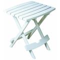 Adams Manufacturing 8500-48-3700 Plastic Quik-Fold Side Table White