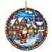 KIHOUT Deals Christmas Snowman Decoration Acrylic Flat Christmas Tree Vintage Style Home Decor Car Hanging Decoration Christmas Tree Decorations for Home Xmas Winter Party