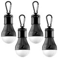 FERSWE Tent Lamp Portable LED Tent Light 4 Packs Hook Hurricane Emergency Lights LED Camping Light Bulb Camping Tent Lantern Bulb Camping Equipment for Camping Hiking Backpacking Fishing Outage