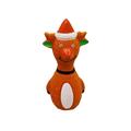 amousa Dog Christmas Cartoon Elastic Latex Material Durable Soundmaking Toy Without Filling Inside