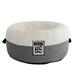 KIHOUT Deals Round Orthopedic Dog Bed for Large Dogs w/ Removable Washable Cover Warm Pet Kennel - Sherpa & Suede Snuggery