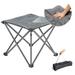 FUNDANGO Portable Cmaping Folding Chair Compact Oversized Camping Stool Gear for Outdoor Sports Backpacking Hiking Gardening Fishing Travel Beach Support up to 330LBS Grey