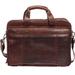 Mancini Buffalo Double Compartment Top Zipper 15.6â€� Laptop / Tablet Briefcase