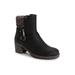 Women's Lucy Laylah Bootie by MUK LUKS in Black (Size 8 M)