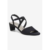 Wide Width Women's Liza Sandal by Ros Hommerson in Black Micro (Size 10 W)