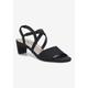 Wide Width Women's Liza Sandal by Ros Hommerson in Black Micro (Size 10 W)