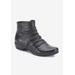 Extra Wide Width Women's Esme Bootie by Ros Hommerson in Black Leather (Size 8 1/2 WW)