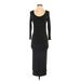 French Connection Casual Dress - Midi: Black Dresses - Women's Size 4