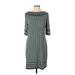 Max Studio Casual Dress - Sheath: Teal Dresses - Women's Size Large