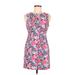 Forever 21 Casual Dress - Sheath Crew Neck Sleeveless: Pink Floral Dresses - Women's Size Medium