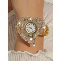 Montres en diamant pour femmes montre-bracelet en or pour dames marque de luxe bracelet en