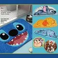 Tapis absorbant Anime non ald Polymères Disney CAN o and Stitch Winnie l'Ourson Kawaii Buzz