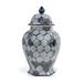Port 68 Round Hill Porcelain China Jar Porcelain in Black/Blue | 16 H x 9 W x 8 D in | Wayfair ACAS-425-01