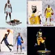 Mafex-Figurines de Basketball Star Mj Michael Accidents Bulls Real Clothes No 23 Collection