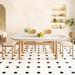 Hokku Designs Paraic Oval 31.49" W Dining Table Wood in Brown/White | 28.74 H x 62.99 W x 31.49 D in | Wayfair 1582DC63B50A46669B7917A3E7C05B13