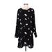 Vero Moda Casual Dress - Shift Scoop Neck Long sleeves: Black Dresses - Women's Size Medium