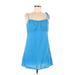 Urban Renewal Casual Dress - Mini: Blue Dresses - Women's Size Large