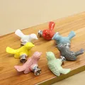 Cute Birds Ceramic Knobs Dresser Knob Drawer Pulls Handles Cupboard Pulls Knob Pink Green Kids