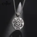 Punk Irish Celtics Trinity Love Knot Triquetra Men Pendant Necklace Stainless Steel Triskele