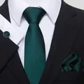 Luxury Tie For Men 100% Silk Tie Hanky Cufflink Set Necktie hombre Formal Clothing Printed Father's