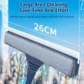 New 2 in 1 Window Mesh Screen Brush Curtain Net Wipe Cleaner Telescopic Long Handle Dust Removal