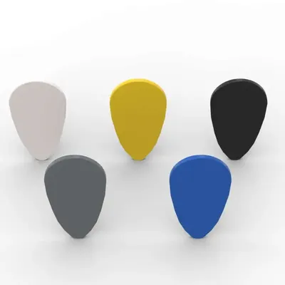 MOC 10PCS 2586 Handheld Schild Eiförmige Bausteine Kit Schloss Soldat Verteidigung Ziegel Partikel Image