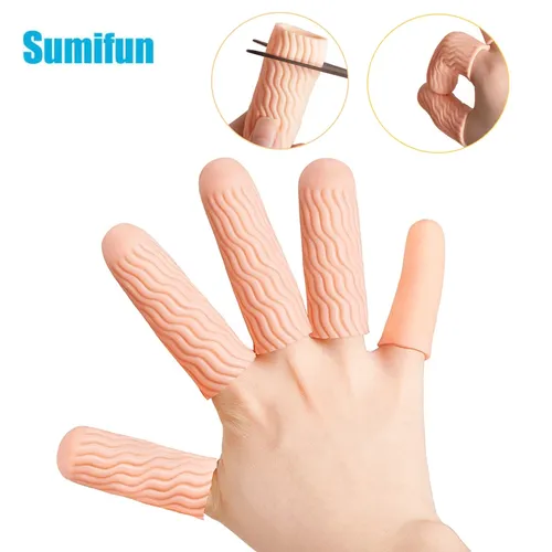 2 stücke Sumifun Silikon Gel Finger Protector Finger Ärmeln Für Trigger Arthritis Geknackt Mais
