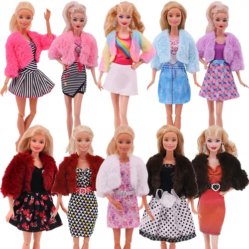 Kostenloser Versand Puppe Kleid Mode Günstige Casual Wear Für 11 8 Inch Barbie Kleidung Accesorios