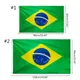 Brazil Flag Polyester Cloth for Banner Brazilian Football Cheerleader Flag National Country Flag for