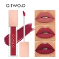 O.TWO.O 12 Color Liquid Lipstick Matte Finish Sexy Silky Lip Gloss Waterproof Kiss-proof Lasting Lip