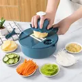 1Pc Green/Blue/Pink Kitchen Multifunctional Salad Utensils Vegetable Chopper Carrot Potato Manual