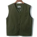 New Plus Size M-8XL V-neck Military Tactical Vest Men Cotton Sleeveless Jacket Outdoor Fishing