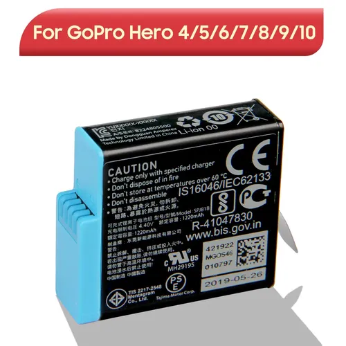 Batteria di ricambio originale per GoPro Hero 9 10 11 8 7 6 5 4 Hero 10 11 9 Hero 8 Hero 7 Hero 6 Hero 5 Hero 4 Batteria per fotocamera