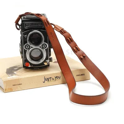 Echtes leder rindsleder Schulter Neck zurrgurte Durchführung Gürtel Strap Grip für Rollei Rolleiflex TLR Film Kamera zubehör