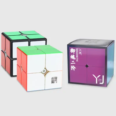 YJ Yupo 2x2 V2 M Magnetischer Magic Speed Cube Stickerless Professionelles Zappelspielzeug Yupo V2M Cubo Magico Puzzle Image