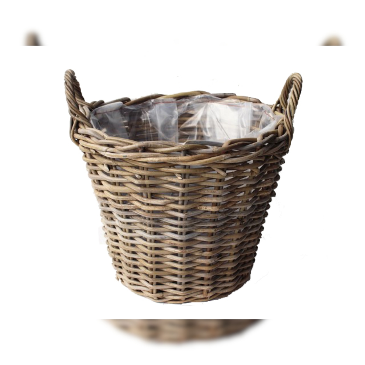 Pflanzkorb Weidenkorb Gartenkorb Naturkorb Rattan Braun 30x23cm Größe M 900388 Image
