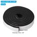 Weather Stripping for Doors 2 Rolls Foam Seal Tape Adhesive Insulation - Black