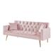 Elegant Accent Sofa, Loveseat Sofa Convertible Folding Futon Sofa Bed, Sleeper Sofa Couch for Compact Living Space.