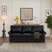 Classic Living Room Nails Sofa Faux Leather