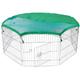 Maxxpet - Enclos pour lapins avec couverture - 8 pièces - 80x75 cm - Clapier pour lapins - Cage