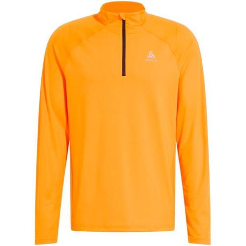 ODLO Herren Midlayer 1/2 zip ESSENTIAL CER, Größe L in Orange