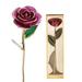 Gold Dipped Rose Gold Rose 24k Plated Gold Dipped Rose Lasted Forever With Stand Gift For Valentine S Day And Anniversary Best Gifts For Her Wife Girlfriend Mothers Day Birthday