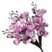 Pjtewawe Easter Wall Decor Windfall Artificial Faux Orchid Arrangements Table Centerpiece Silk Flowers White Petals With Purple Stamens For Kitchen Decoration Home Decor Office Wedd